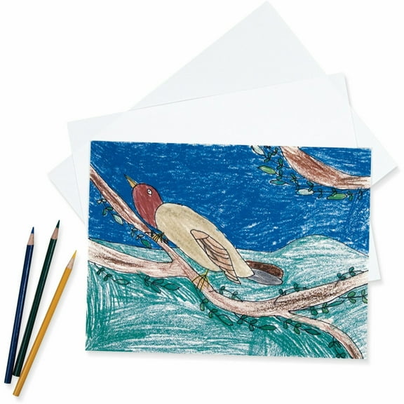 Pacon White Sulphite Drawing Paper, Premium Weight, 9" x 12"