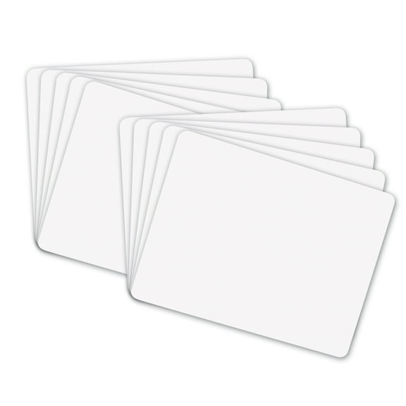 Pacon Whiteboard, 1-Sided, Plain, 9" x 12", 10 Boards