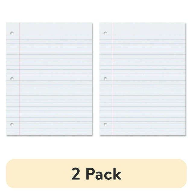 (2 pack) Pacon Wide Ruled Filler Paper 200 Sheets - Wide Ruled - 0.38 ...