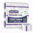 thumbnail image 1 of Pacron 12 Rolls Clear Packing Tape – Heavy Duty, 1.88x110 Yds, 1320 Yds Total, 1 of 5