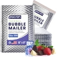thumbnail image 1 of Pacron 200-Pack Insulated Bubble Mailers 12x17 – Waterproof Thermal Padded Envelopes, 1 of 7