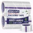 thumbnail image 1 of Pacron 6 Rolls Clear Packing Tape – Heavy Duty, 2.88x110 Yds, 660 Yds Total, 1 of 5