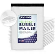 Pacron Poly Bubble Mailers 8.5x12, 50-Pack – Waterproof, Padded Shipping Envelopes