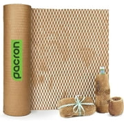 Pacron Recyclable Honeycomb Packing Paper Roll 12x75 – Eco Kraft Wrap for Moving
