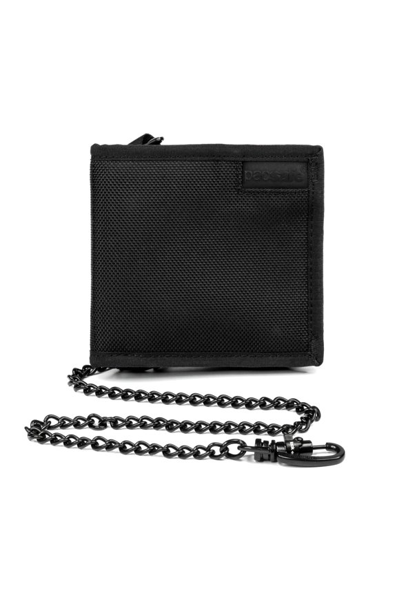 Rfidsafe Z100 Rfid Blocking Bi-fold Black Travel Wallet, Black Y101