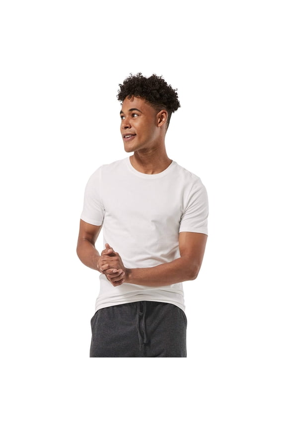 Men's Organic Cotton Stretch-Fit Crew Neck Undershirt 2-pack