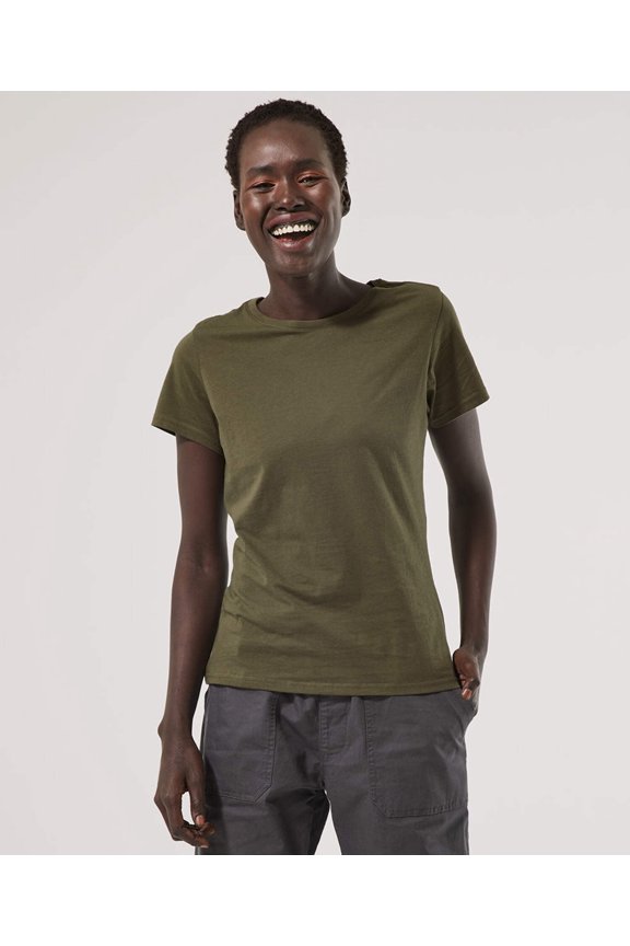 Women's Organic Cotton Softspun Crew Neck Tee 5-Pack