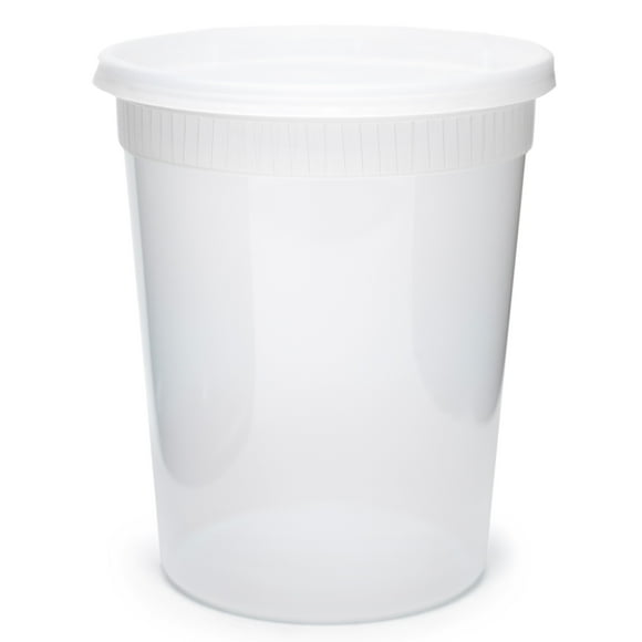 Pactiv 32 oz Newspring Delitainer Polypropylene Premium Round Food Container Translucent | 240/Case