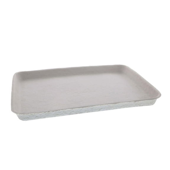 Pactiv 9" x 12" Disposable Food Tray Made with a Fiber Blend Designed for Schools or Snack Bars | 250 Trays per Case