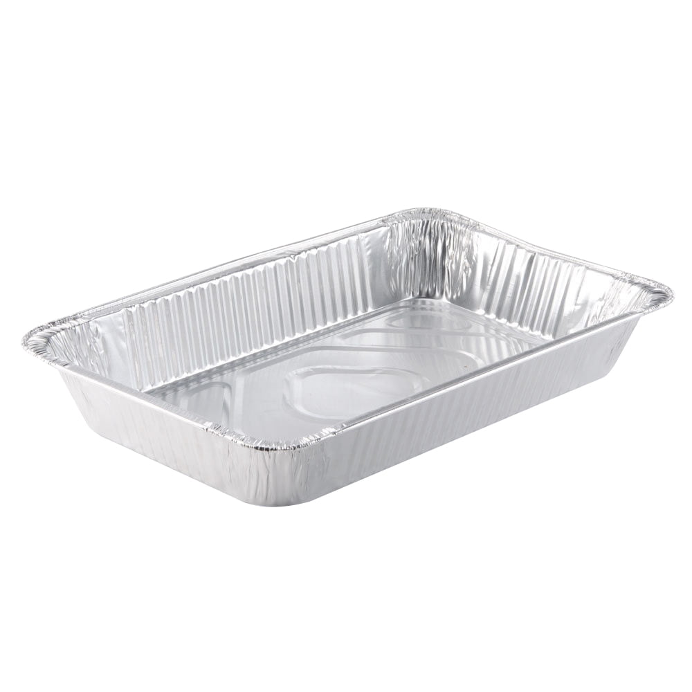 Pactiv Full-Size Aluminum Steam Pans 20 3/4 x 12 3/16 x 3 3/8 40/Carton Y6050H