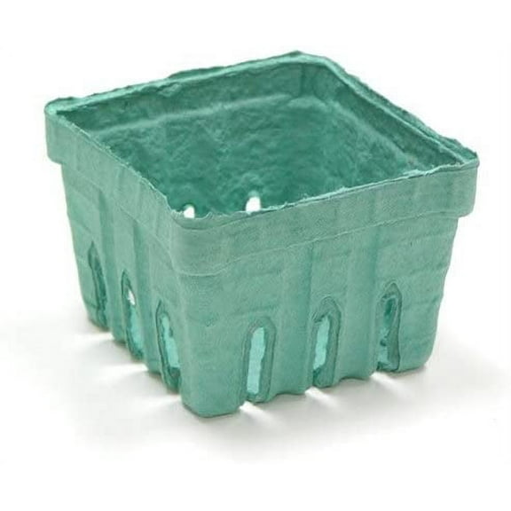 Pactiv Biodegradable M336126 Green Pulp 1 Pint Sized Berry Basket - 420 Per Case