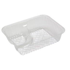 Pactiv Clearview Plastic2 Compartment Nacho Tray Clear | 500/Case