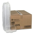 thumbnail image 1 of Pactiv Corp. 0CI8D17S0000 17S Deep Dome 8.3 in. x 4.8 in. x 2.1 in. Plastic OPS Dome-Style Lid - Clear, 1 of 5