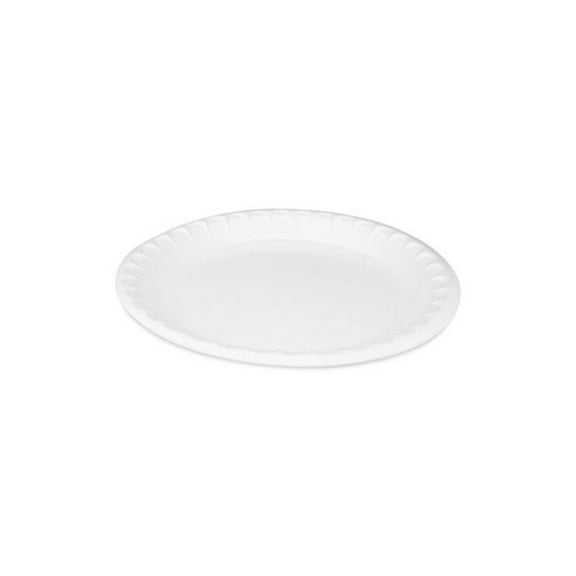 Pactiv Corp. 0TH10010000Y Placesetter Satin Non-Laminated 10.25 in. Foam Dinner Plates - White (540/Carton)