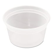 DELItainer Microwavable Combo, Clear, 12 oz, 4.55 x 2.45 x 2.45, 240/Carton