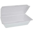 thumbnail image 1 of Pactiv® EPS Hinged Sandwich Container, White, 1/CS/200 (16202314), 1 of 1