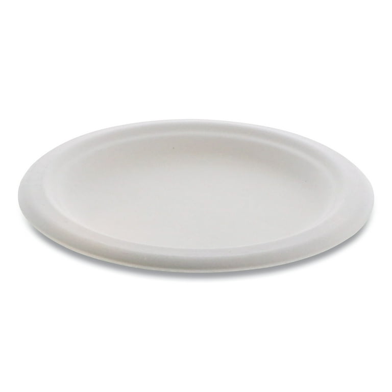 EarthChoice Compostable Fiber-Blend Bagasse Dinnerware, Plate, 6 EarthChoice Compostable Fiber-Blend Bagasse Dinnerware, Plate, 6