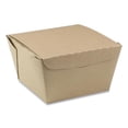 thumbnail image 1 of Pactiv EarthChoice OneBox Paper Box, 46 oz, 4.5 x 4.5 x 3.25, Kraft, 200/Carton (NOB08KEC), 1 of 6