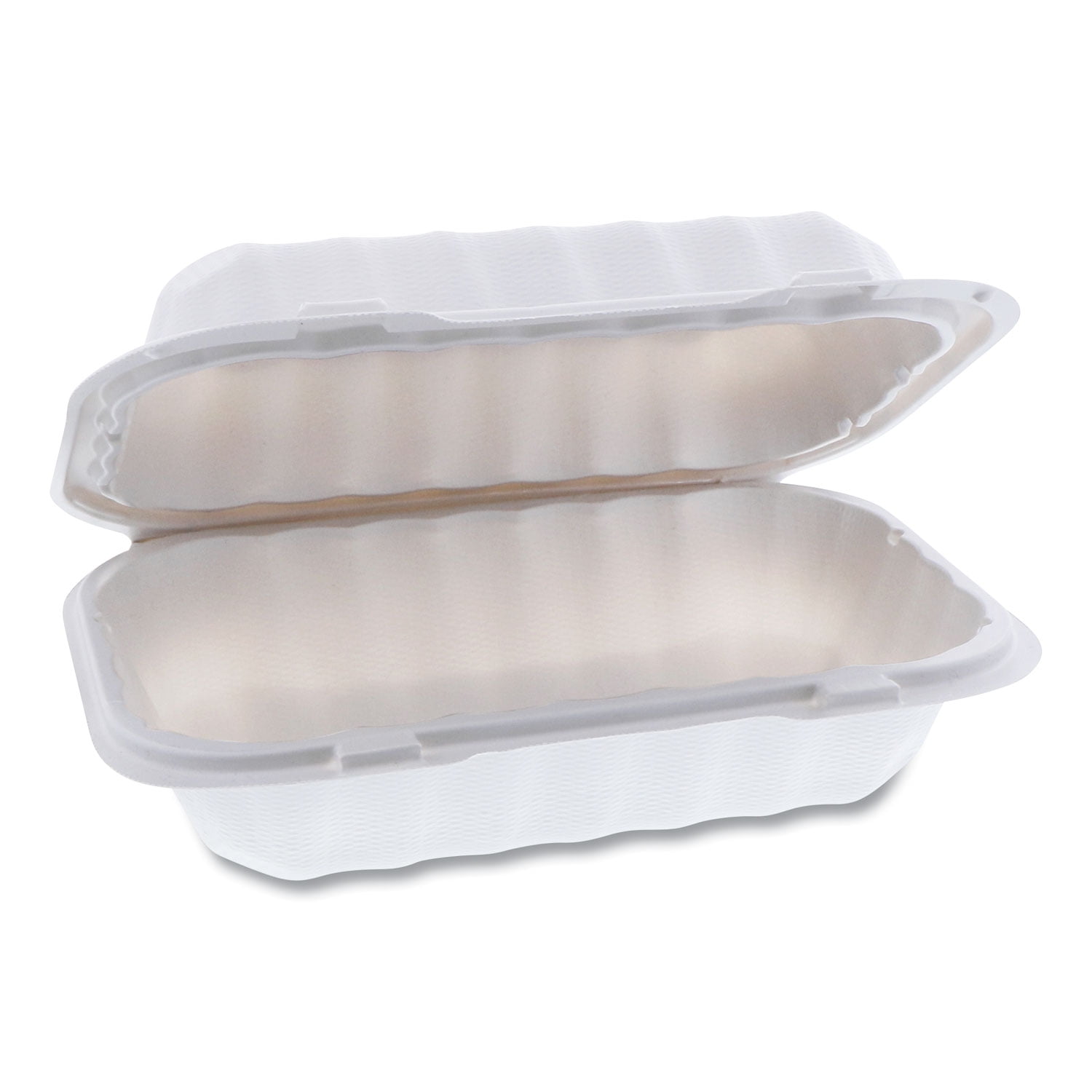 1000 Count - Biodegradable 9x6 Take Out Food Containers with Clamshell  Hinged Lid - Eco Friendly Sugarcane Bagasse 100% Compostable, Recyclable,  ToGo