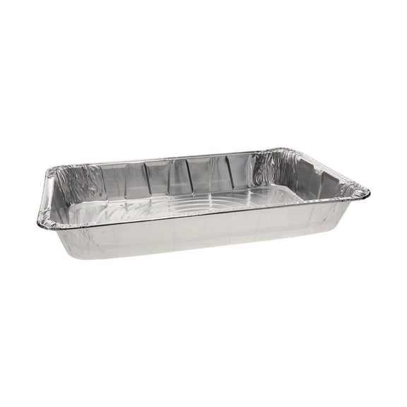 Pactiv Evergreen Aluminum Steam Table Pan, Full-Size Deep, 3.4" Deep, 19.6 x 11.6, 40/Carton