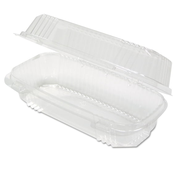 Pactiv Evergreen ClearView SmartLock Hinged Lid Container, 23 oz, 8.5 x 4 x 2.5, Clear, Plastic, 250/Carton