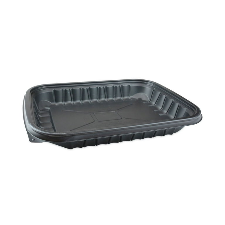 EarthChoice Entree2Go Takeout Container, 48 oz, 11.75 x 8.75 x 1.61, Black, Plastic, 200/Carton EarthChoice Entree2Go Takeout Container, 48 oz, 11.75 x 8.75 x 1.61, Black, Plastic, 200/Carton