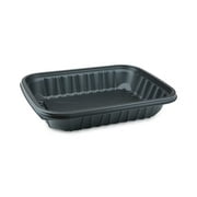 Pactiv Evergreen EarthChoice Entree2Go Takeout Container, 64 oz, 11.75 x 8.75 x 2.13, Black, 200/Carton -PCTYCNB12X96400