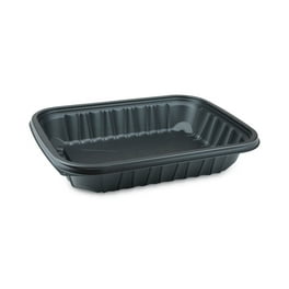 EarthChoice Entree2Go Takeout Container, 64 oz, 11.75 x 8.75 x 2.13, Black, Plastic, 200/Carton EarthChoice Entree2Go Takeout Container, 64 oz, 11.75 x 8.75 x 2.13, Black, Plastic, 200/Carton