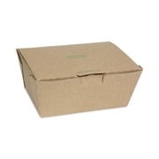 Pactiv Evergreen EarthChoice Tamper Evident OneBox Paper Box, 6.54 x 4.5 x 3.25, Kraft, 160/Carton -PCTNOB03KECTE
