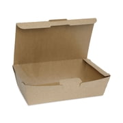 Pactiv Evergreen EarthChoice Tamper Evident OneBox Paper Box, 9.04 x 4.85 x 2.75, Kraft, 162/Carton -PCTNOB04SKECTE