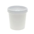 thumbnail image 1 of Pactiv Evergreen Paper Round Food Container And Lid Combo, 16 Oz, 3.75" Diameter X 3.88h", White, 250/carton, 1 of 2