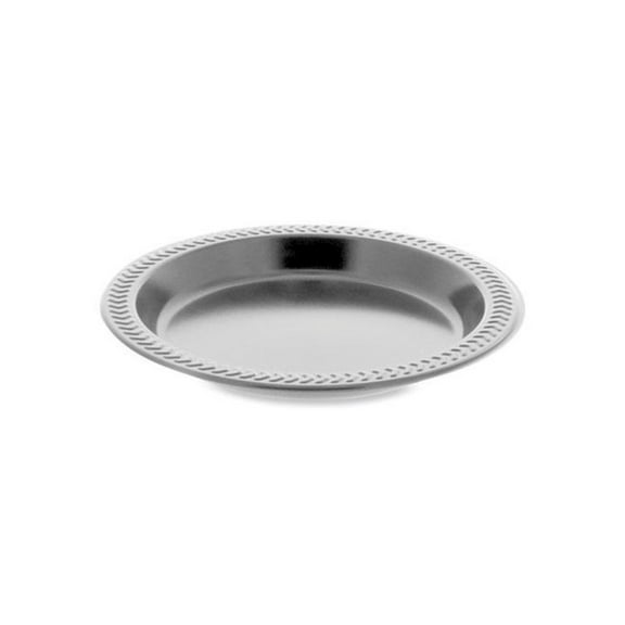 Pactiv Meadoware Impact Plastic Dinnerware, Plate, 6" dia, Black, 1,000/Carton