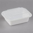 thumbnail image 1 of Pactiv NC818 CPC 12 oz White Rectangular Container with Lid - Case of 150, 1 of 1