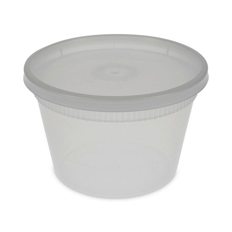 Newspring DELItainer Microwavable Container, 16 oz, 2 x 2 x 2, Clear, Plastic, 240/Carton Newspring DELItainer Microwavable Container, 16 oz, 2 x 2 x 2, Clear, Plastic, 240/Carton
