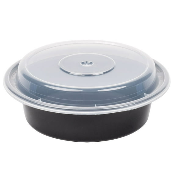 Pactiv Newspring Versatainer Round Microwaveable Container, 16 Ounce - 150 per Case