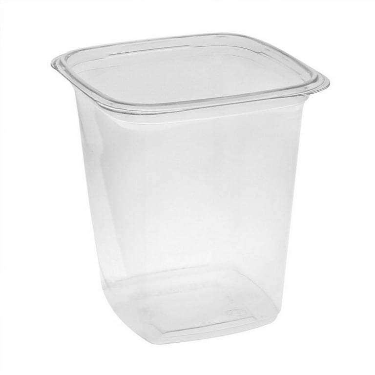 Pactiv PWP APET Plastic Tamper Resistant Square Deli Container, 16 oz.,  480/Pack