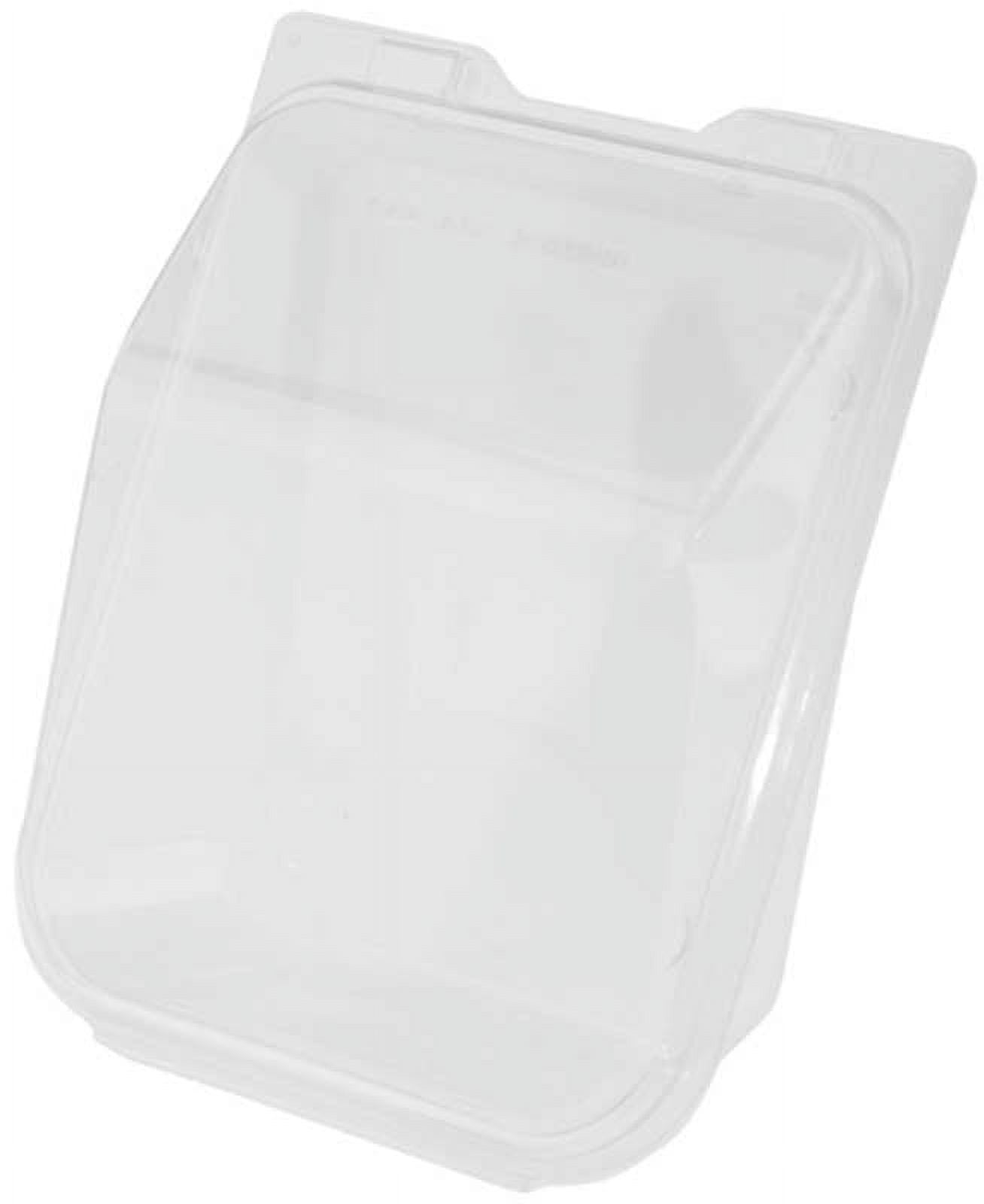 Pactiv RPET Clear Hinged Tortilla Wrap Container with Smart Lock, 64