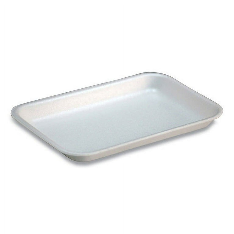 Supermarket Tray, #17S, 8.3 x 4.8 x 0.65, White, Foam, 1,000/Carton Supermarket Tray, #17S, 8.3 x 4.8 x 0.65, White, Foam, 1,000/Carton