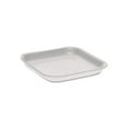 thumbnail image 1 of Pactiv Corp. 0TF101S00000 5.1 in. x 5.1 in. x 0.65 in. #1S Supermarket Trays - White (1000/Carton), 1 of 5