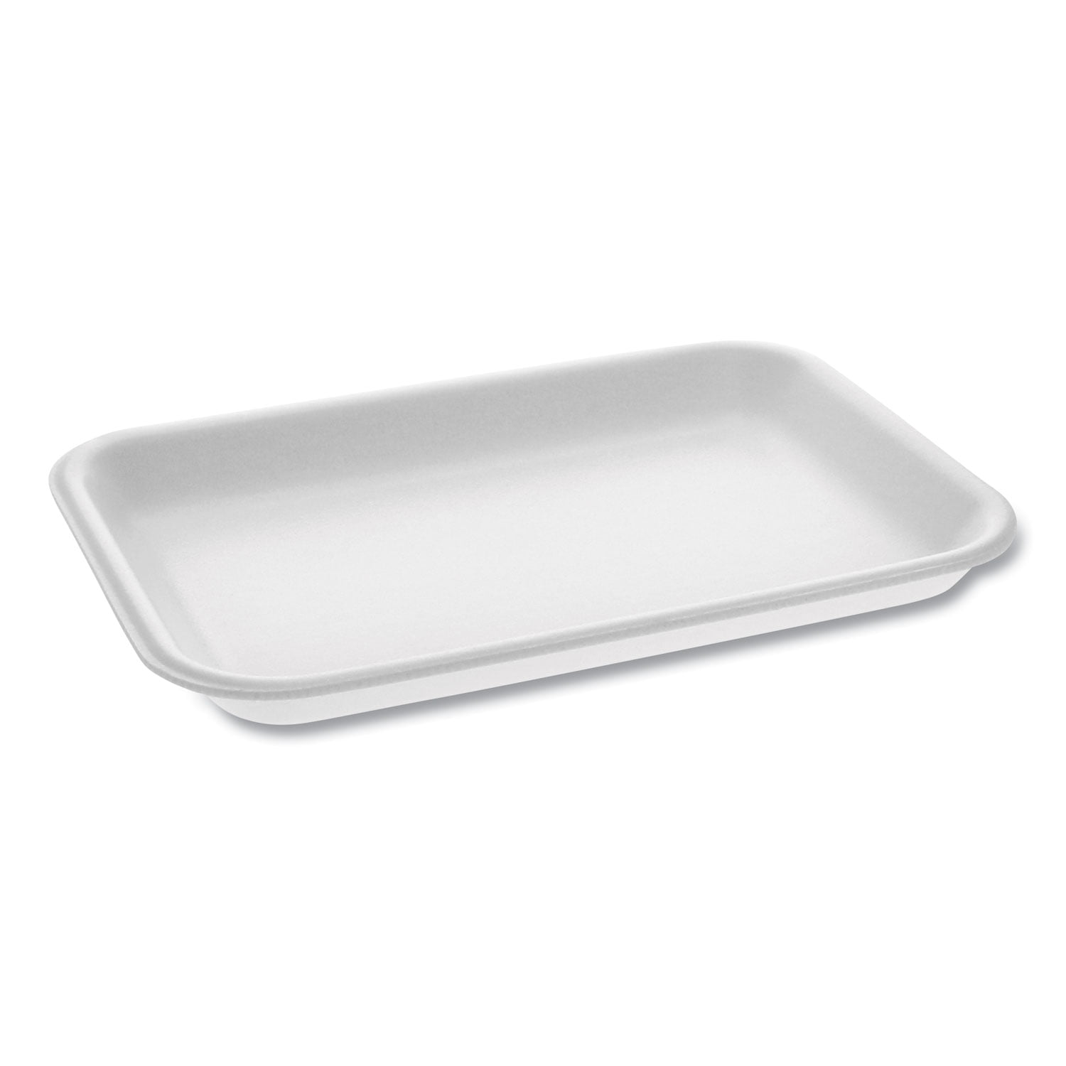Pactiv Supermarket Tray, #2, 8.2 X 5.7 X 0.91, White, 500/carton