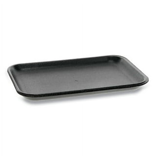 Supermarket Tray, #2, 8.38 x 5.88 x 0.69, Black, Foam, 500/Carton Supermarket Tray, #2, 8.38 x 5.88 x 0.69, Black, Foam, 500/Carton