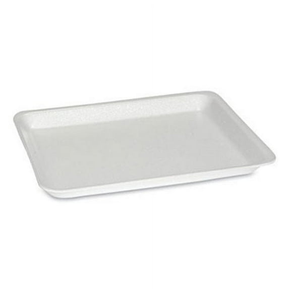 Pactiv® Supermarket Tray, #8S, 10.5 x 8.25 x 0.7, White, 500/Carton (PCT51P108S)