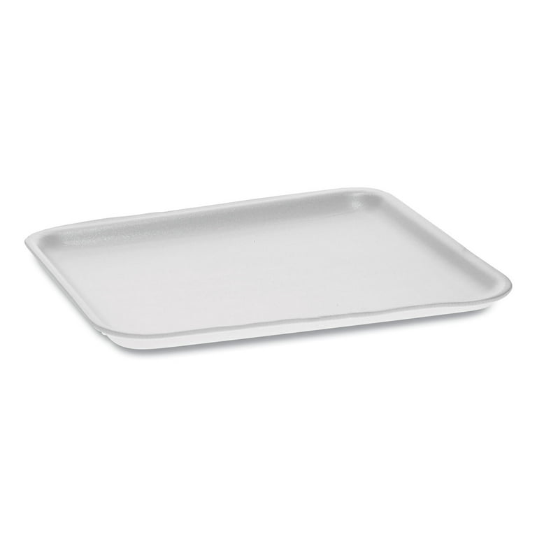 Supermarket Tray, #8S, 10 x 8 x 0.65, White, Foam, 500/Carton Supermarket Tray, #8S, 10 x 8 x 0.65, White, Foam, 500/Carton