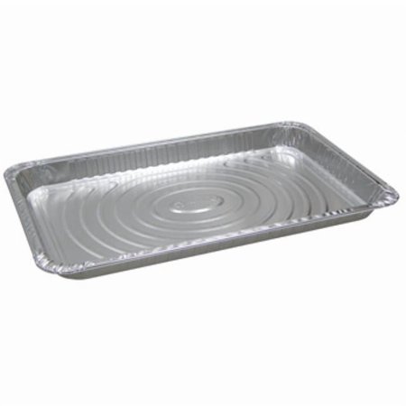 Pactiv Y6110XH Shallow Full Size Steam Pan Silver, 174.7 oz., 19.5" x 11.5" x 1" Height | 40/Pack