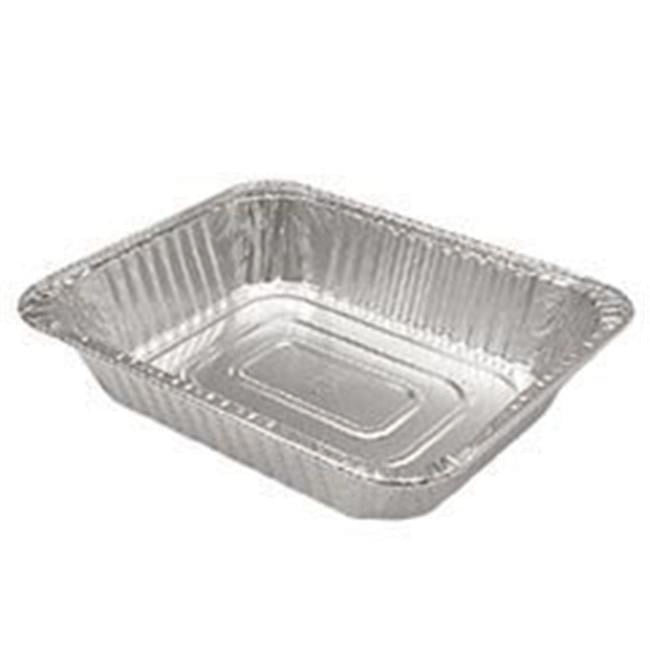 VeZee 9 x 13 Inches Disposable 1/2 Size Deep Foil Aluminum Pans | Durable  Disposable Grill Drip Grease Tray | Food Containers for Catering, Baking