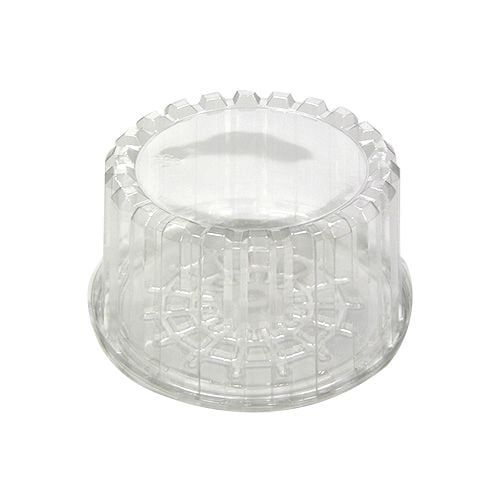 Pactiv YCI898010000, 8-Inch Plastic Deep Cake Container with Clear Plastic Dome Lid, Take Out Catering Pastry Display Box (50)