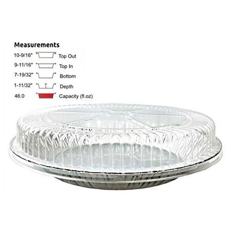 5 Disposable 8 oz. Individual size pie pie or tart pan w/ Dome Lid