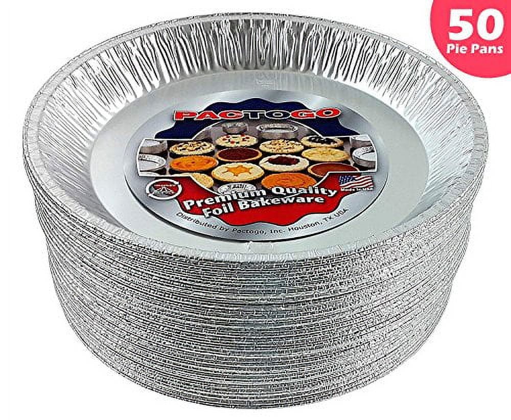  PACTOGO 11 Aluminum Foil Pie Pan Extra-Deep Disposable Tin  Plates (Pack of 12): Home & Kitchen