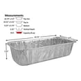 thumbnail image 1 of Pactogo 3 lb. Disposable Aluminum Foil Loaf Bread Baking Pan 10.75" x 4.5" x 2.31" - Heavy Duty Made in USA (Pack of 20), 1 of 4
