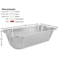 thumbnail image 1 of Pactogo 5 lb. Disposable Aluminum Foil Loaf Bread Baking Pan 12.53" x 6.5" x 3.31" - Heavy Duty Made in USA (Pack of 40), 1 of 6
